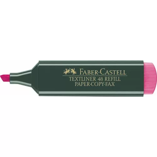 Szövegkiemelő, 1-5 mm, FABER-CASTELL, "Textliner 48", rózsaszín