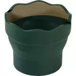 Ecsettál, műanyag, FABER-CASTELL "Click&Go", zöld