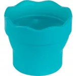 Ecsettál, műanyag, FABER-CASTELL "Click&Go", türkiz