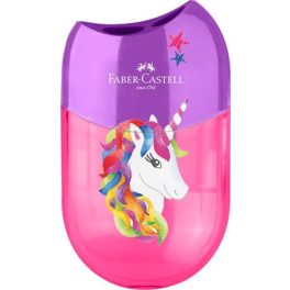   Hegyező display, kétlyukú, tartályos,  FABER-CASTELL, unikornis