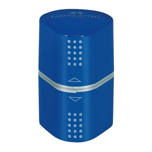 Hegyező, háromlyukú, FABER-CASTELL "Grip 2001 Trio", vegyes színek