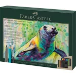 Akvarell ceruza készlet, ecsettel, FABER-CASTELL "Albrecht Dürer & Pitt Artist Pen", 37 db-os szett