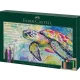 Akvarell ceruza készlet, ecsettel, FABER-CASTELL "Albrecht Dürer & Pitt Artist Pen", 46 db-os szett