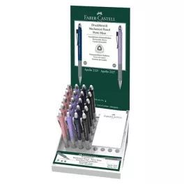   Nyomósirón display, 0,5 mm, FABER-CASTELL "Apollo", pasztell színek