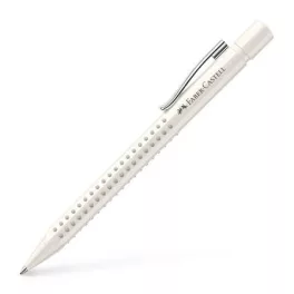   Golyóstoll, 0,5 mm, nyomógombos, fehér tolltest, FABER-CASTELLG "Grip 2010-M", kék