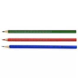   Színes ceruza készlet, háromszögletű, FABER-CASTELL "Grip 2001", 3 különböző szín