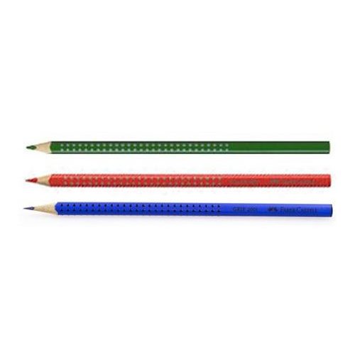 Színes ceruza készlet, háromszögletű, FABER-CASTELL "Grip 2001", 3 különböző szín
