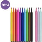 Filctoll készlet, FABER-CASTELL "Unikornis" 10 különböző szín + 3 csillámos