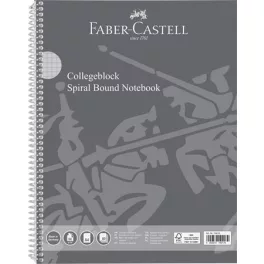   Spirálfüzet, A4, kockás, 80 lap, perforált, lyukasztott, FABER-CASTELL