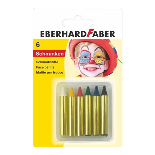 Arcfesték, EBERHARD FABER, mini, 6 különböző szín