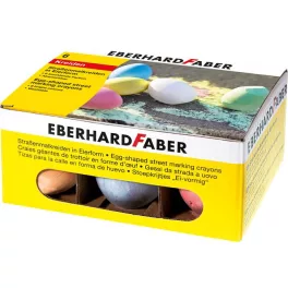   Aszfaltkréta, tojás alakú, EBERHARD FABER, 6 különböző szín