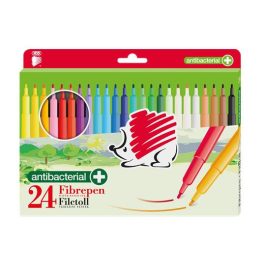  Filctoll készlet, 1 mm, antibakteriális, ICO "Süni 300", 24 különböző szín