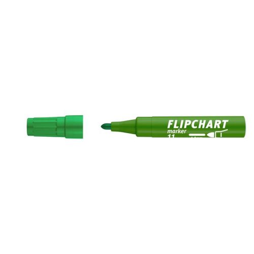 Flipchart marker, 1-3 mm, kúpos, ICO "Artip 11", zöld
