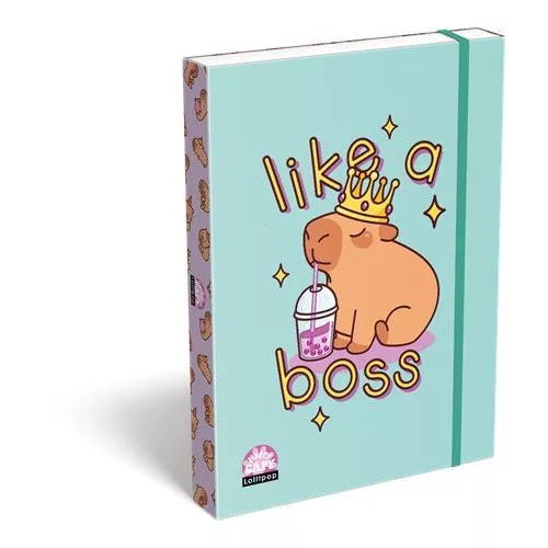 Füzetbox, A4, LIZZYSULI, Lollipop Capybara, zöld