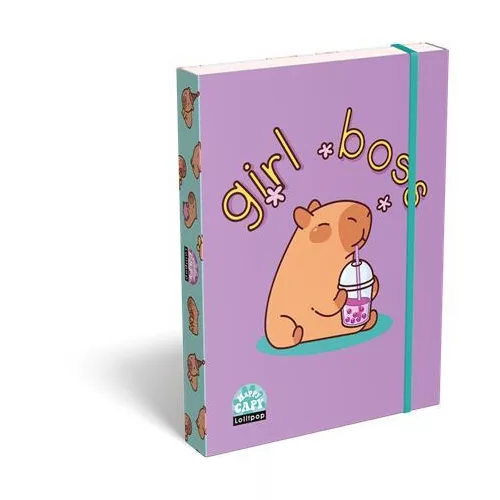 Füzetbox, A5, LIZZYSULI, Lollipop Capybara, zöld