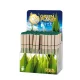 Golyóstoll display, kupakos, papír tolltest, ICO "Green", kék