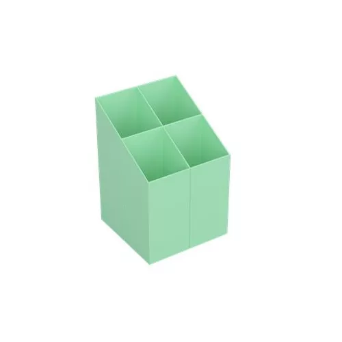 Írószertartó, ICO, pasztellzöld