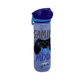 Kulacs, 600 ml, LIZZYSULI, Esports Gamer on duty, fekete