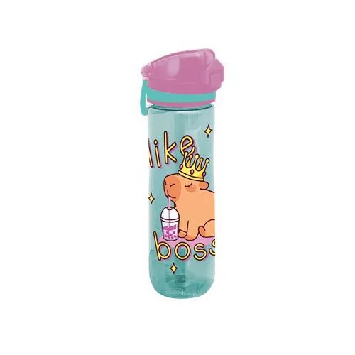 Kulacs, 600 ml, LIZZYSULI, Lollipop Capybara, zöld-lila