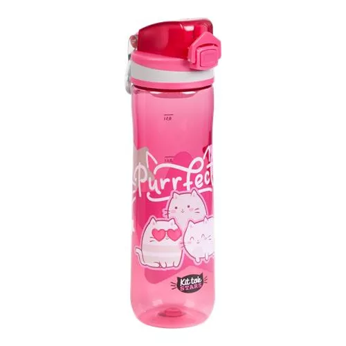Kulacs, 600 ml, LIZZYSULI, "Kit tok Stars Purrfect"