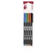 Alkoholos marker készlet, OHP, 2-3 mm, B, ICO, 4 különböző szín