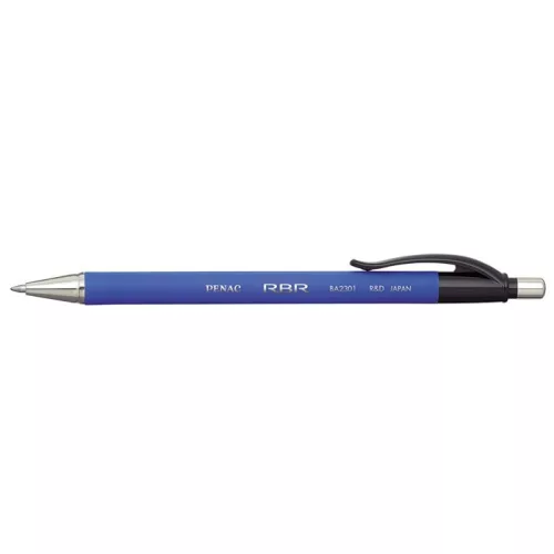 Golyóstoll, 0,7 mm, nyomógombos, PENAC "RBR", kék