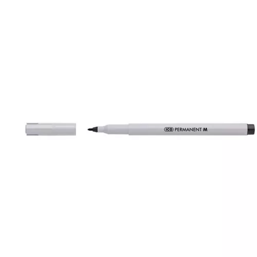 Alkoholos marker, 1-1,5 mm, ICO "Permanent M", fekete