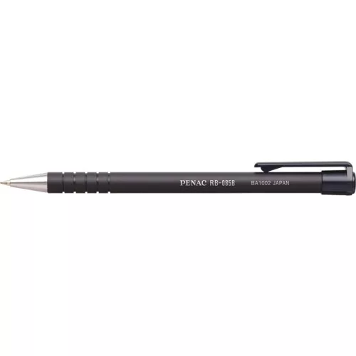 Golyóstoll, 0,7 mm, nyomógombos, PENAC "RB-085B", fekete