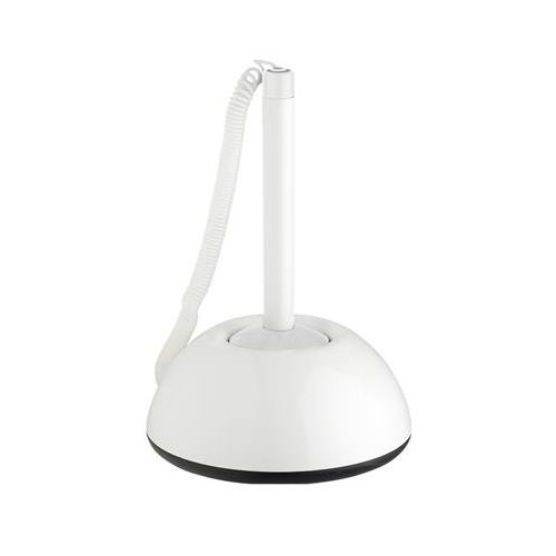 Ügyféltoll, 0,8 mm, fehér tolltest, ICO "Lux", kék
