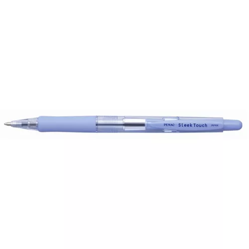 Golyóstoll, 0,7 mm, nyomógombos, PENAC "SleekTouch", kék