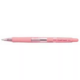   Golyóstoll, 0,7 mm, nyomógombos, rózsaszín tolltest, PENAC "SleekTouch", kék