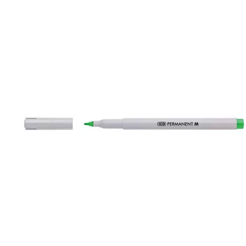 Alkoholos marker, 1-1,5 mm, ICO "Permanent M", zöld