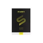 Füzet, tűzött, A4, kockás, 32 lap, ICO "Student Premium", fekete