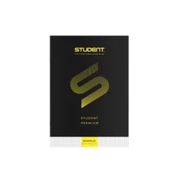   Füzet, tűzött, A4, kockás, 32 lap, ICO "Student Premium", fekete