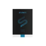 Füzet, tűzött, A4, kockás, 32 lap, ICO "Student Premium", fekete
