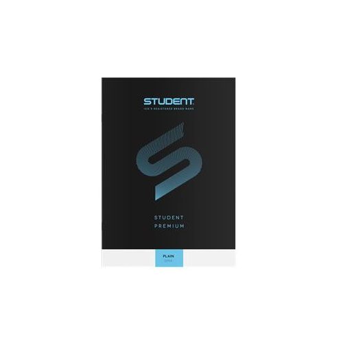 Füzet, tűzött, A4, sima, 32 lap, ICO "Student Premium", fekete