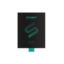   Füzet, tűzött, A4, vonalas, 32 lap, ICO "Student Premium", fekete