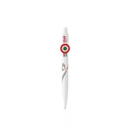 Golyóstoll, 0,8 mm, nyomógombos, ICO, kokárdás