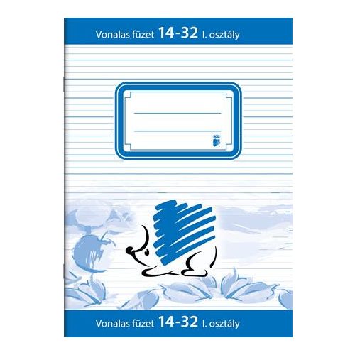 Füzet, tűzött, A5, vonalas, 32 lap, 1. osztály, ICO "Süni"