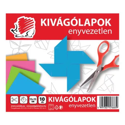 Kivágó, 15x15 mm, ICO "Süni", 10 lap