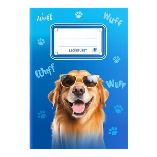 Füzet, tűzött, A5, lecke, 34 lap, ICO "Süni", kutyás