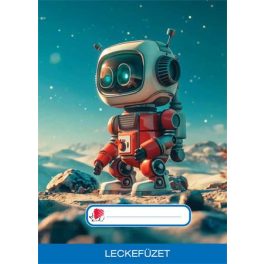   Füzet, tűzött, A5, lecke, 32 lap, ICO "Süni", robot