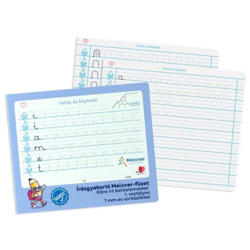 Füzet, tűzött, 235x280 mm, álló, 32 lap, 1. osztály, ICO "Süni Meixner", előnyomott