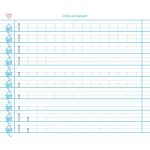 Füzet, tűzött, 235x280 mm, álló, 32 lap, 1. osztály, ICO "Süni Meixner", előnyomott