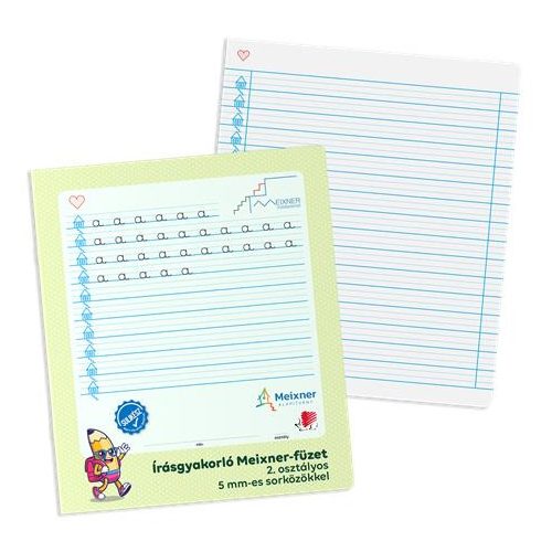 Füzet, tűzött, 280x240 mm, fekvő, 32 lap, 2. osztály, ICO "Süni Meixner"