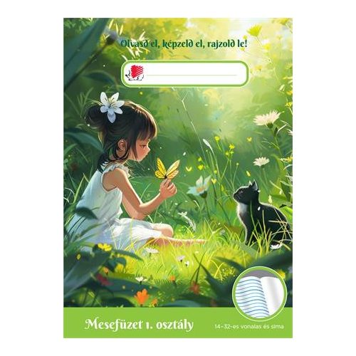 Olvasónapló, tűzött, A5, 32 lap, 1. osztály, ICO "Süni Mesefüzet", erdő