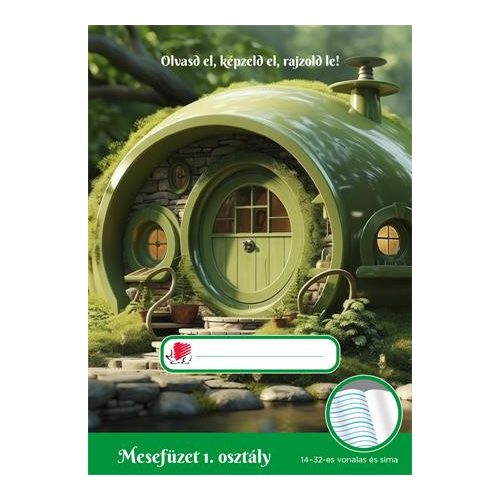 Olvasónapló, tűzött, A5, 32 lap, 1. osztály, ICO "Süni Mesefüzet", hobbit