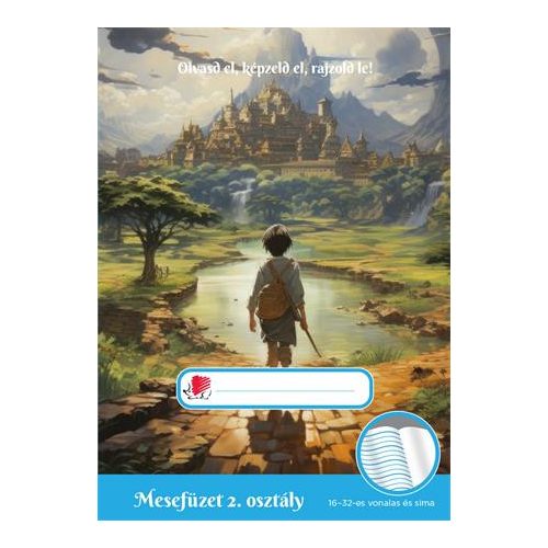 Olvasónapló, tűzött, A5, 32 lap, 2. osztály, ICO "Süni Mesefüzet", vándor