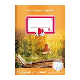   Olvasónapló, tűzött, A5, 32 lap, 4-8. osztály, ICO "Süni"