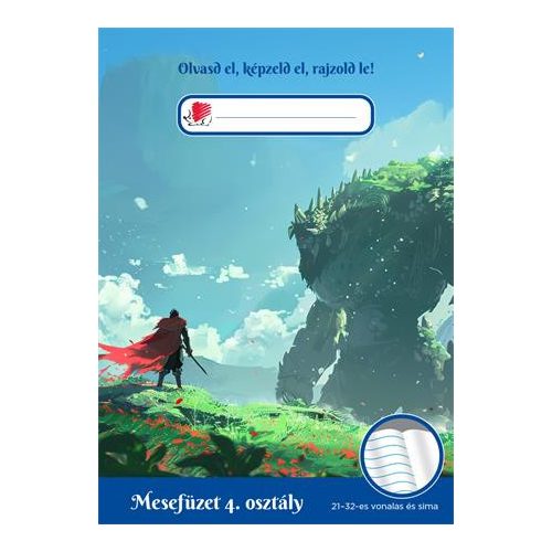 Olvasónapló, tűzött, A5, 32 lap, 4. osztály, ICO "Süni Mesefüzet", harcos